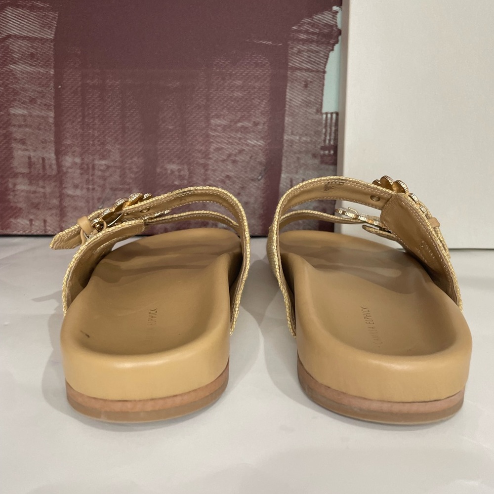 Camilla Elphick Maya Raffia embellished slides euro size 38 - Picture 9 of 15